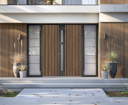 Porte d'ingresso in alluminio extravaganzi